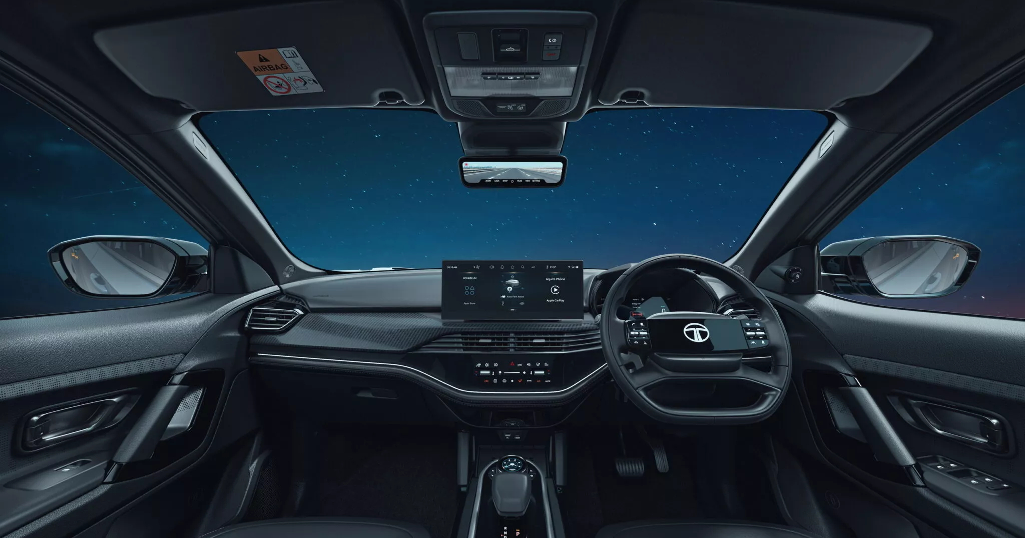 Tata Harrier.ev interiør. Tata Harrier.ev interiør.