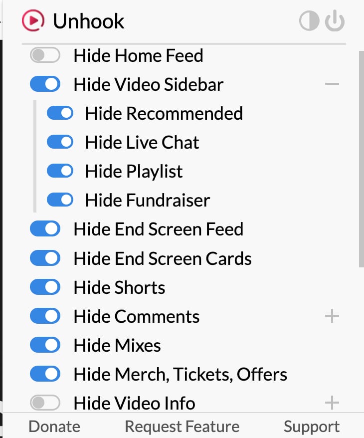 Innstilling av plugin. Illustrasjon: Unhook