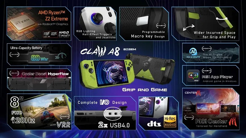 Claw A8 BZ2EM konsolldesign Claw A8 BZ2EM konsolldesign