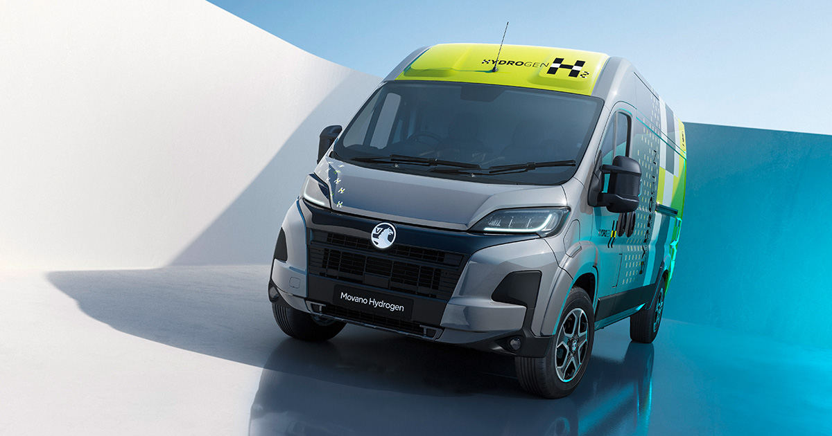Vauxhall Movano Hydrogen varebil interiør Vauxhall Movano Hydrogen varebil interiør