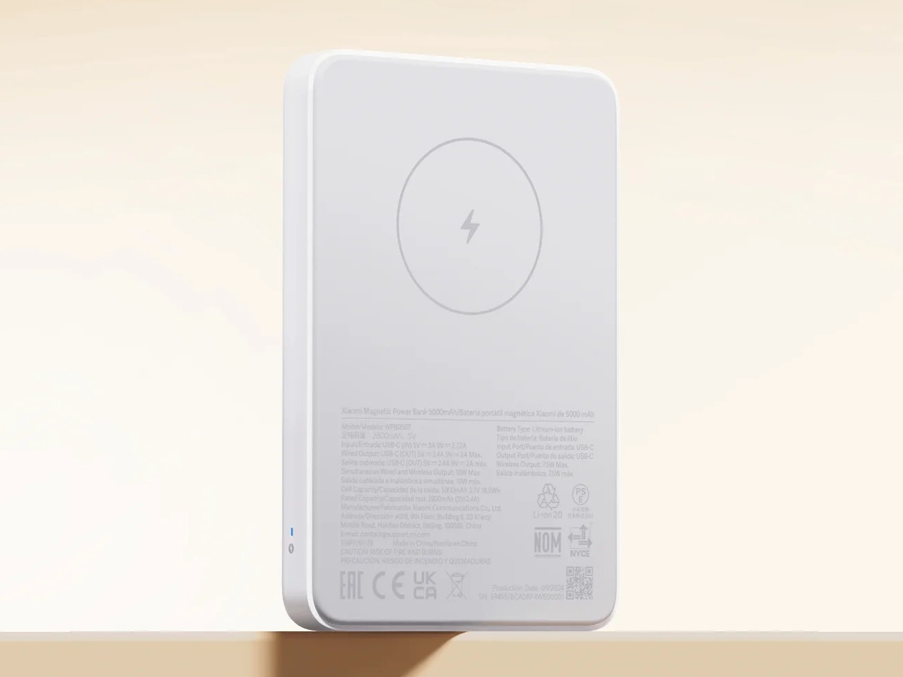 Magnetisk strømbank 5000 mAh Magnetisk strømbank 5000 mAh