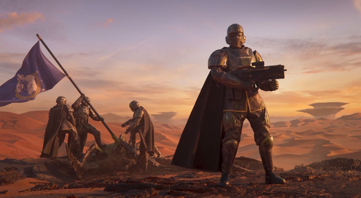 Ny Helldivers 2-rekord: PC-versjonen av nettskytespillet har mer enn 333 000 samtidige spillere. Ny Helldivers 2-rekord: PC-versjonen av nettskytespillet har mer enn 333 000 samtidige spillere.